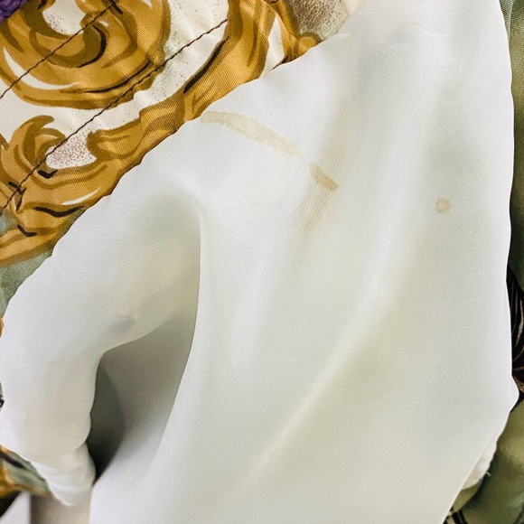 Vintage Womens L Mureli Windbreaker Jacket Zebra Green Zip Off Sleeves Vest - Picture 12 of 12